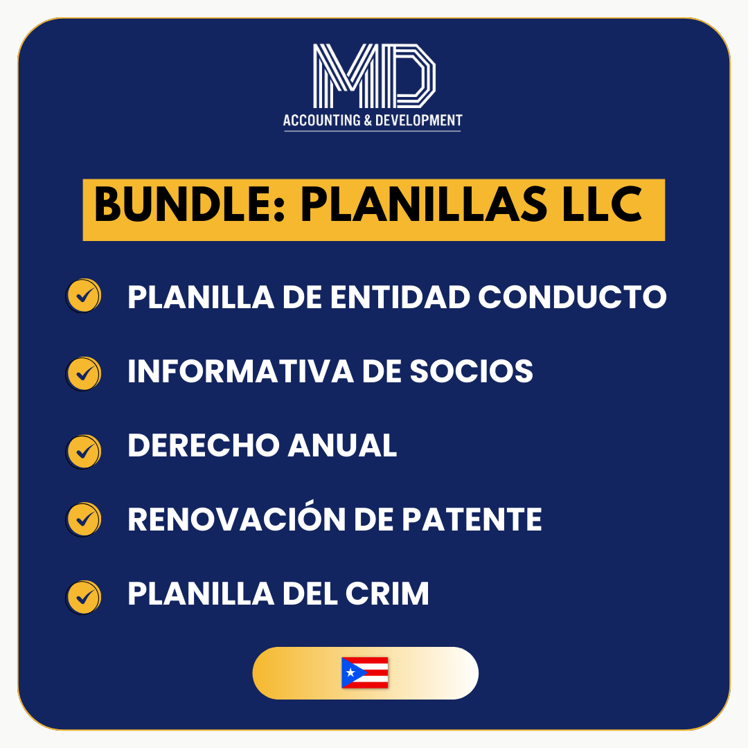 Bundle: Planillas LLC Entidad ConductoBundle: Planillas LLC Entidad Conducto