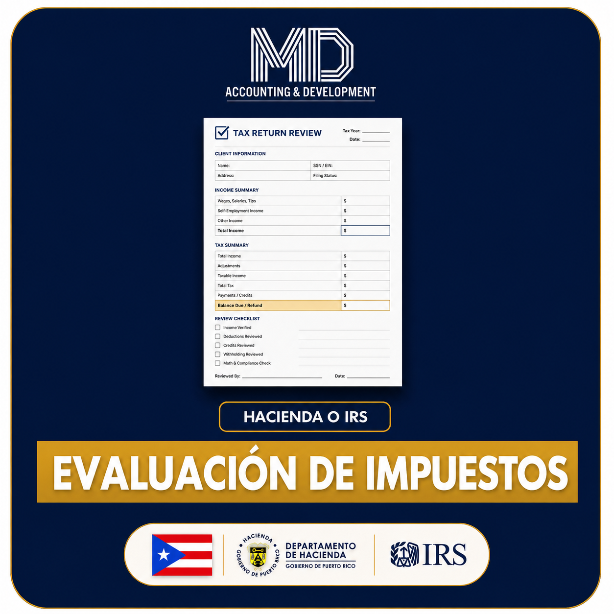 Evaluación de Impuestos