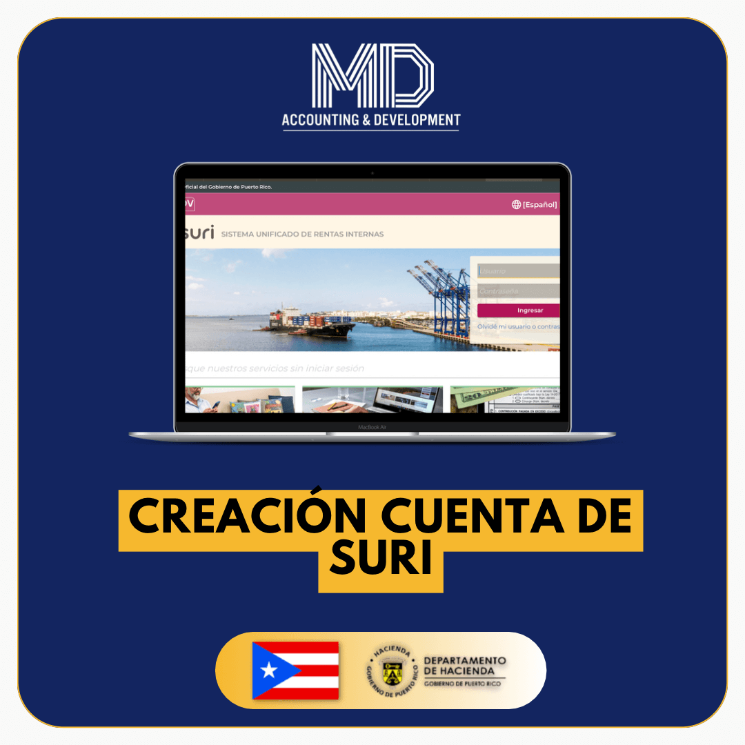 Creación de cuenta de SURICreación de cuenta de SURI