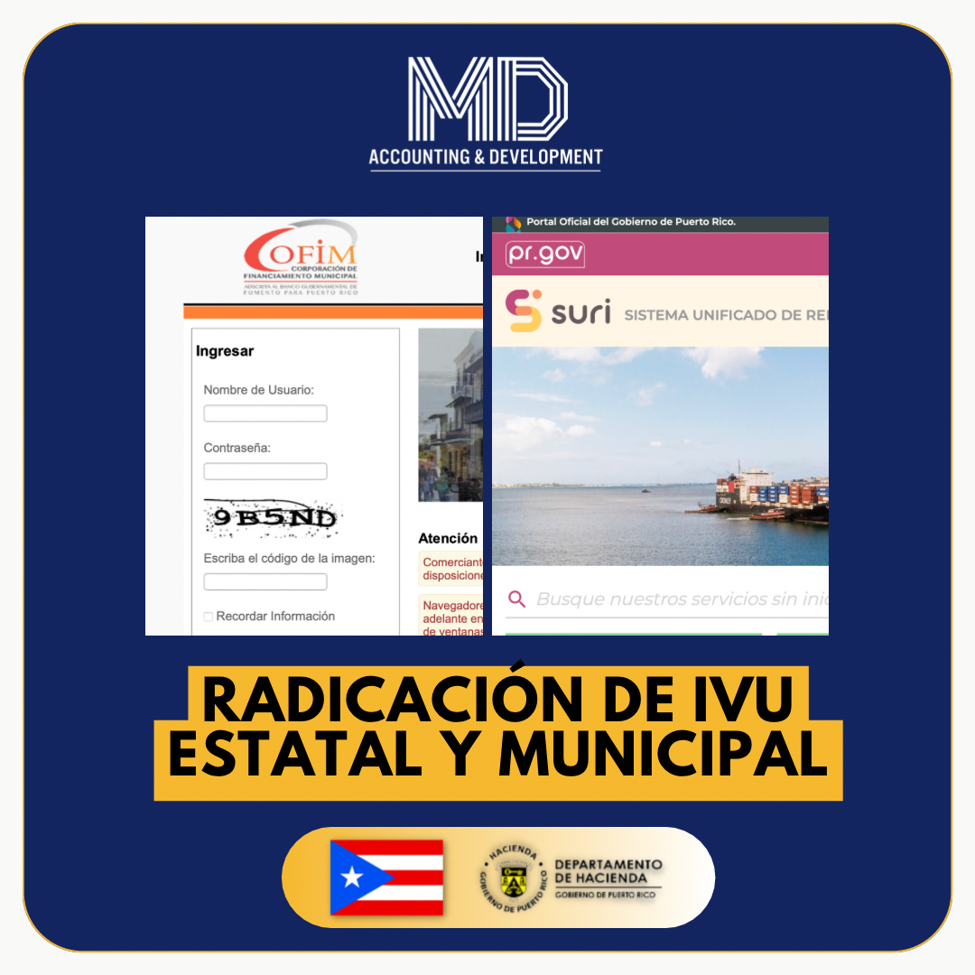 Radicación de IVU Municipal y Estatal