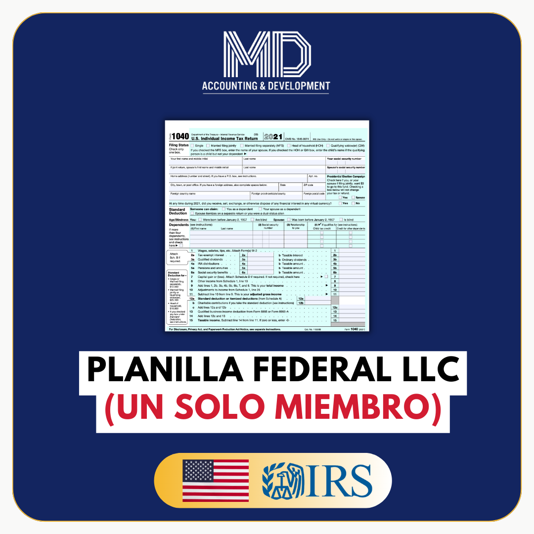 LLC Estados Unidos (Con un solo miembro)